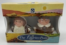 Publix The Lilgrim Pair Premier Edition Ceramic Pilgrim Salt & Pepper Shaker NIB picture