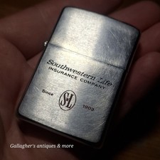 Vintage 1960s Zippo Lighter Southwestern Life Insurance Co Texas Advertising picture