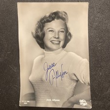 Vintage June Allyson Cinema Postcard Signature Original Autograph picture