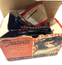 Vintage Fostoria Spray Steam Dry Iron McGraw Edison Model 3310 Mid Century Box picture