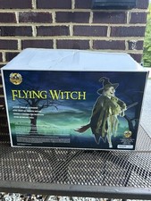 Spirit Halloween Rare 2015 Flying Witch Life-Size Animatronic picture