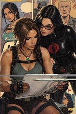 🔥 GI JOE TOMB RAIDER #2 CEDRIC POULAT 616 COMICS Virgin Variant A LTD 750 picture