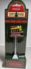 Vintage 1998 Coca-Cola Town Square Lighted Cafe Sign NOS New 2 AA Batteries picture