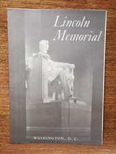 Lincoln memorial pamphlet 1961 Foldout From Dept Of The Interior 8 Pages Mint picture