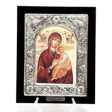 Large Byzantine Icon Church Treated Size 29.5cm x 20.5cm picture