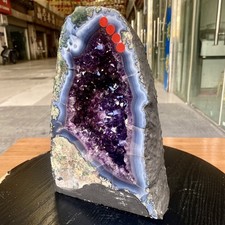12.1LB Large natural amethyst crystal cave cathedral crystal cluster specimen- picture