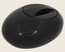CHACOM CERAMIC PIPE TOBACCO JAR / GLOSS BLACK , NEW IN BOX picture