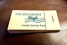 The Boathouse Cafe, Central Park, New York City, Full Unstruck Matchbook picture