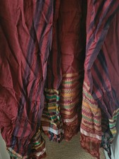 Vtg 60s Morrocan Shawl or Jeloba Fabric,i.e los of yardage, Exotic  Hippie Decor picture