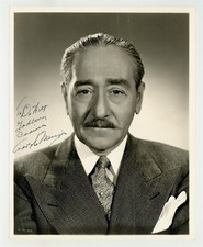 Adolphe Menjou 1940 Signed w/Inscription Photo 8x10 Portrait Silent Film Actor picture