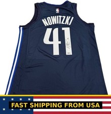 Dallas Mavericks Jersey #41 Dirk Nowitzki Autographed Signed Beckett COA picture