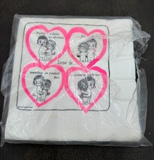 Vtg 1970's Kim Casali Love Is... Opened Pack Paper Luncheon Napkins picture