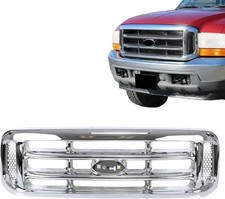 New Front Grille Grill Chrome 1999-2004 Fits FORD F250 F350 Super Duty | 2000-20 picture