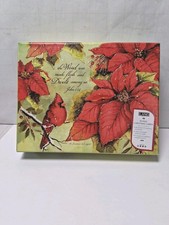 Lang ~ Cardinal Seasons Greetings Boxed Christmas Cards Linen Embossed/Verse NEW picture