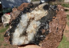 ☘️RR⛏️: Dark Blue Luna Blue Agate/Quartz In Matrix, New Mexico, 5 Lb picture