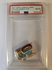 Garbage Pail Kids Topps 1990 Garbage Gang wrap around GUM Pack PSA 8 POP 1 picture