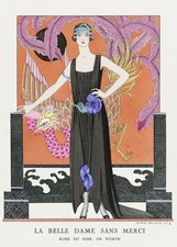 1921 Art Deco French La belle dame sans merci  Advertisement Poster Print picture