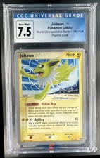 2007 Pokemon EX Power Keepers Jolteon #101/108 Holo CGC 7.5 picture