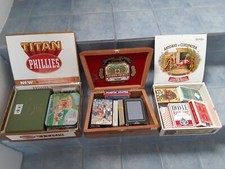 HUGE Lot of 2,080 Playing Cards Collection boxed & shipped in Cigar Boxes picture