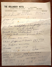 c1968 Detroit Black Entertainment Ephemera Hollander
