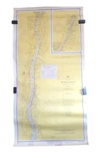 Vtg 1963 Nautical Map Hudson River Coxsackie to Troy NY 1:40000 Scale picture