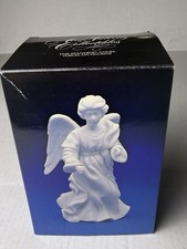 Avon Standing Angel Nativity Figurine 1987 White Porcelain Vintage Christmas picture