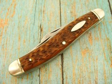 BIG VINTAGE CAMILLUS USA 69 PREMIUM STOCKMAN POCKET KNIFE JACK KNIVES TOOLS VG picture