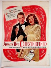 1947 Chesterfield Cigarettes Ad Perry Como Jo Stafford Stork Club Yankee Stadium picture