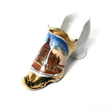 ALTOONA Pennsylvania PA Antique M.E. CHURCH Souvenir TRINKET SHOE GOLD GILDED picture