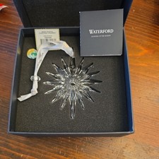 Waterford 2018 SNOW CRYSTAL Annual Christmas Ornament #40033084 - NEW in box picture