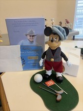 RARE Robert Raikes Scottish Mickey Mouse Wooden Figurine LE 18 Of 250 COA Box picture