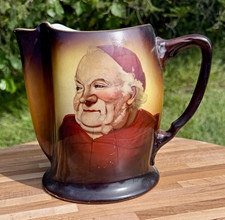 Antique Warwick IOGA A36 Cardinal Monk Pitcher – Early 1900s picture