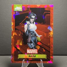 2025 Topps Chrome Marvel Sapphire Sage Red Sapphire 4/5 picture