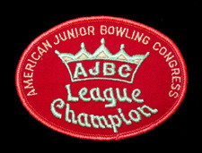 Vintage Patch American Junior Jr Bowling Congress League Champion AJBC picture