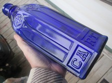 Vintage Carter's Cathedral Cobalt, Violet Master Ink Bottle-9.75in.-EXC-Clean picture