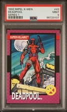 1992 Impel Mavel X-Men  X-Force Deadpool #43 PSA 9 RC RARE LOW POP Undergraded picture