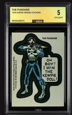 1976 Marvel Super Heroes Sticker #18 Punisher MBA 5 Ex Nice picture