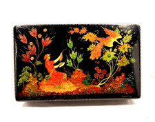 VTG Palekh Russian lacquer box  FIREBIRD, 1971 yr. picture