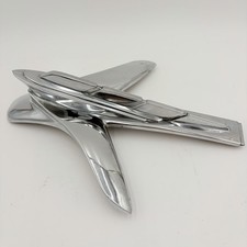 Mopar 1347320 Plymouth Hood Ornament 1951-52 Chrome Flying Ship Used picture