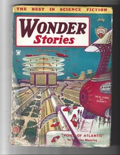 Wonder Stories Pulp July 1934 Key Issue GD picture