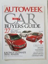 Auto Week Magazine October 29, 2012 - 2013 Chevrolet Malibu & Sonic Ford Fusion picture