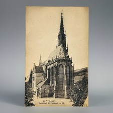 Antique 1910s Thann Cathedral France Postcard St-Thiebault Levy Fils Paris LL picture