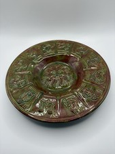VTG 1970’s Ceramic Pottery Zodiac Horoscope Astrology Ashtray Decor Signed 10.5