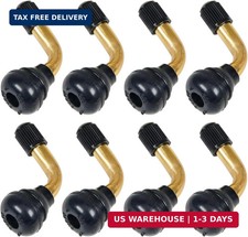 8Pcs Tubeless Tire Valve Stem PVR70, 90 Degree Brass Stem Valve picture
