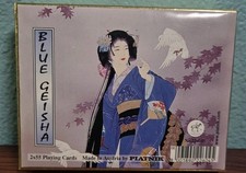 Platnik Geisha Playing Cards 2 Deck Gold Box #226045 Vintage New  picture