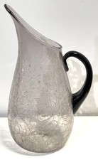 Vintage Large Mid Century Blenko Crackle Glass Pitcher Winslow Anderson picture