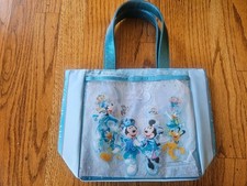 Tokyo DisneySea 25th Lunch Bag Souvenir Drawstring Tote Sparkling Jubilee Blue picture