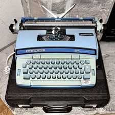 Mint Working Smith Corona Super 12 Robin-Egg Blue Vintage Electric Typewriter picture