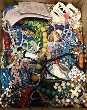 VTG To Modern 9 LB Religious Accessory Jewelry Rosary Lot Medium Flat Rate Box picture