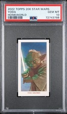 2022 Topps 206 Star Wars Yoda Homeworld PSA 10 picture